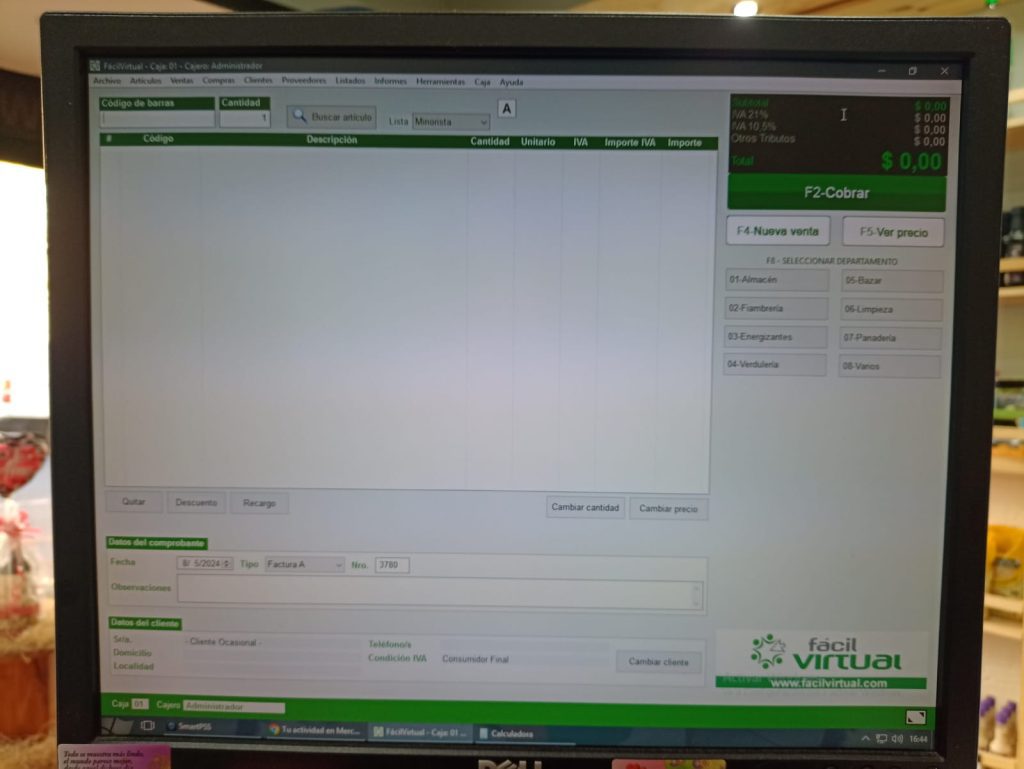 VENTA FONDO DE COMERCIO (ALMACEN) TOTALMENTE NUEVO (NEGOCIABLE)
