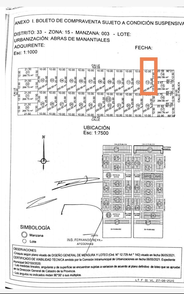 Lote Abras de Manantiales