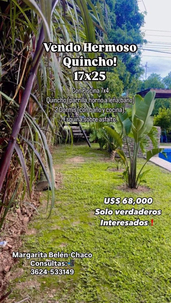 Quincho con 2 dormis,piscina,parrilla horno a leña. Exelente estado!