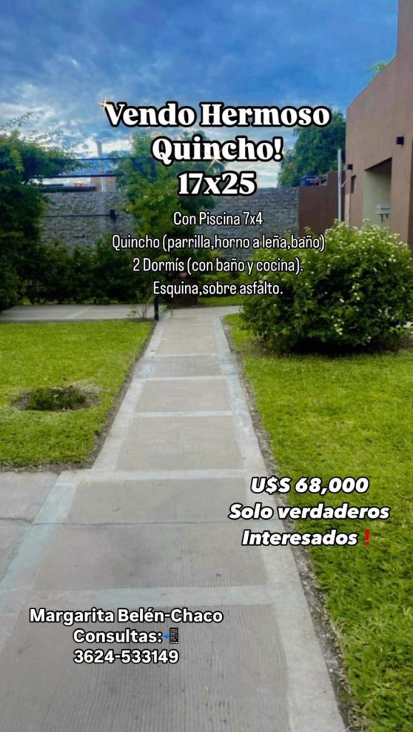 Quincho con 2 dormis,piscina,parrilla horno a leña. Exelente estado!