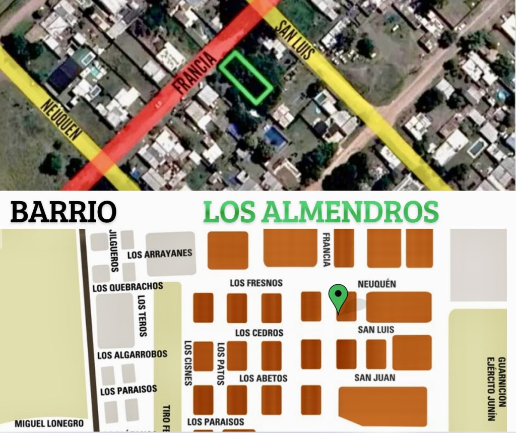 VENTA JUNIN CALLE FRANCIA Y SAN LUIS 11x26,45mts