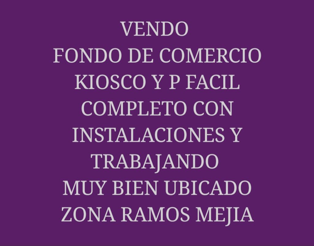 KIOSCO CON PAGO FACIL