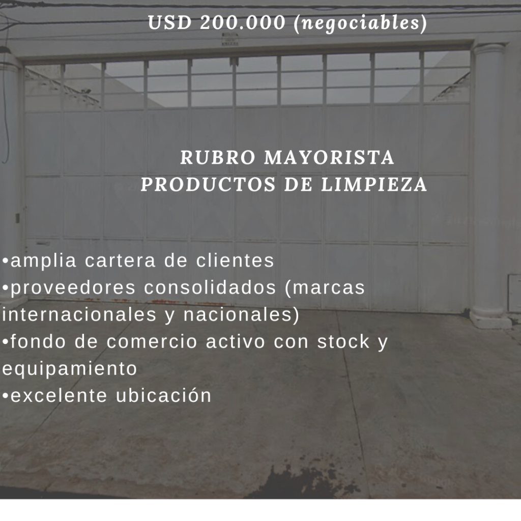 Fondo de comercio/ Distribuidora Mayorista