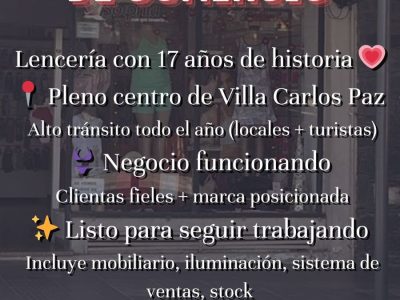 VENDO LENCERIA CON 18 AÑOS DE ANTIGUEDAD