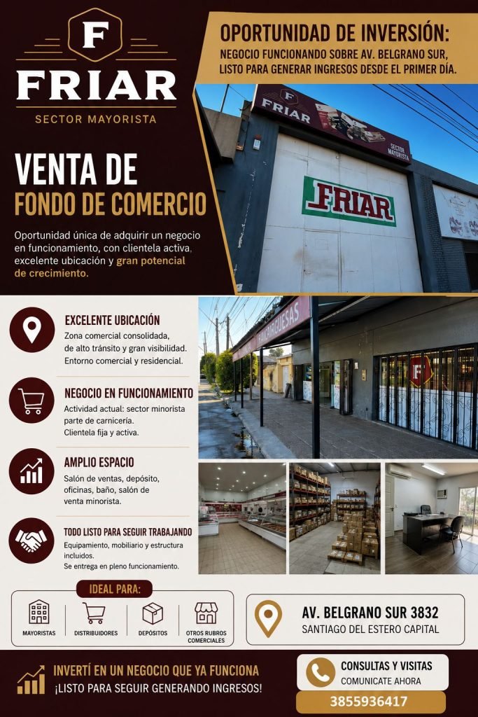 Venta fondo comercio