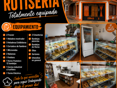 Venta Fondo de Comercio - ROTISERIA