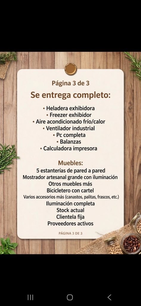 Dietetica/Almacén centro de Berazategui