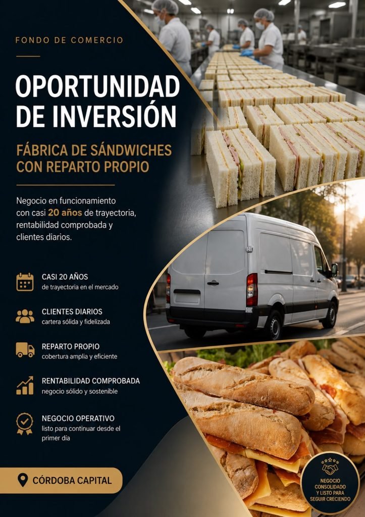 fabrica de sandwiches con reparto propio