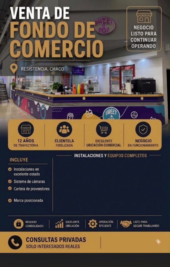 Venta fondo de comercio